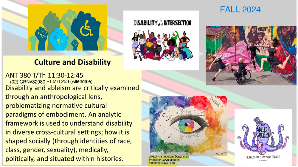 ANT 380: Culture and Disability
